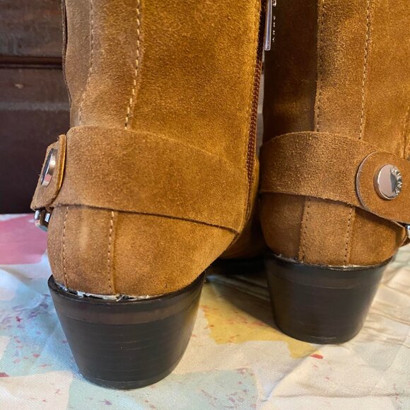 DKNY Suede Western Boots sz8 - Picture 7 of 9